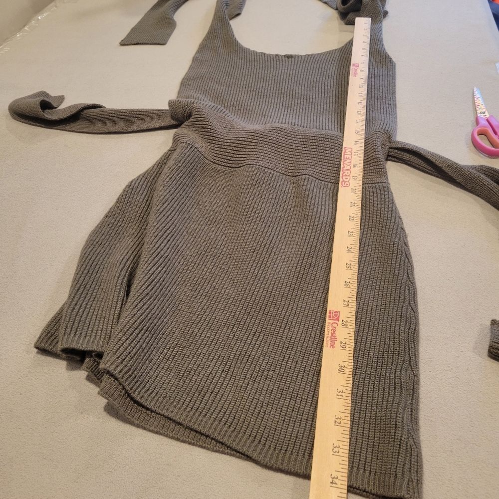 Free People Gray Mini Dress - Picture 6 of 8